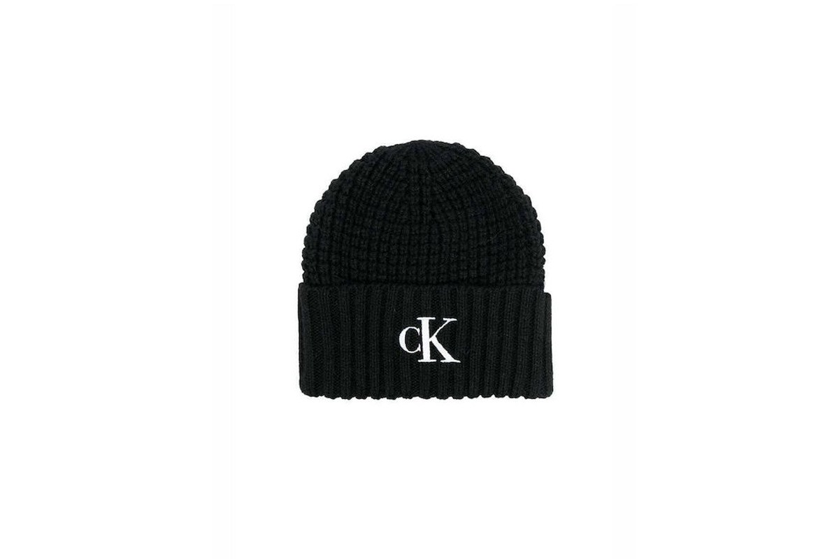 Calvin Klein Waffle Beanie Σκουφάκι Χειμερινό (K60K610124 BDS) Μαύρο